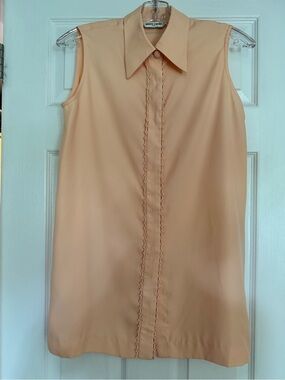 Pierre Cardin Peach Tank Tunic Top Medium
